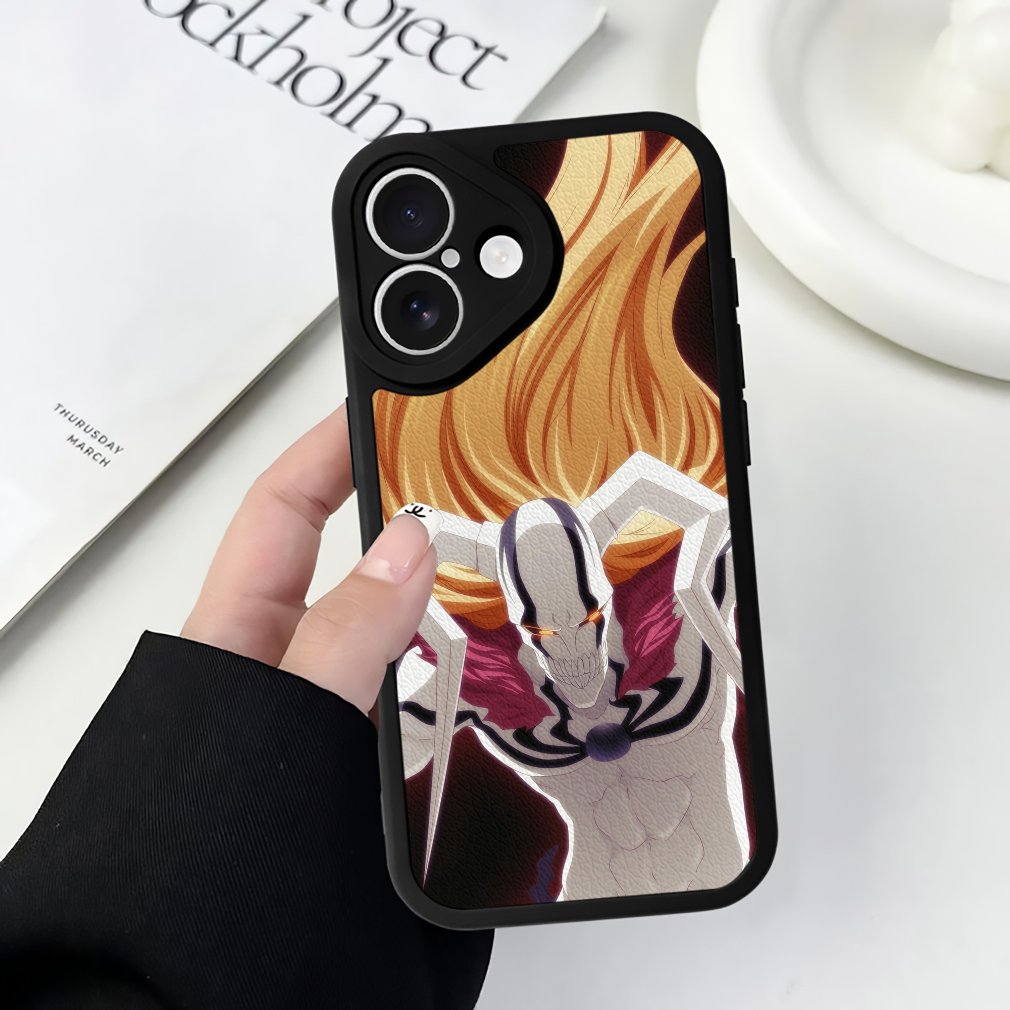 （画像用） ブリーチ BLEACH 【iPhone 16シリーズ対応】シリコンスマホケース（レザー調） 材質：シリコン